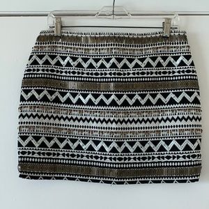 Beaded mini skirt